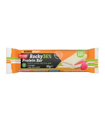 ROCKY 36% PROT BAR RASPBER 50G