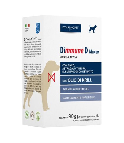 DIMMUNE D MEDIUM CANI 20 BUSTI