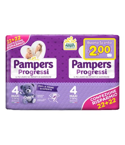 PAMPERS PROGRESSI MAXI 44PZ