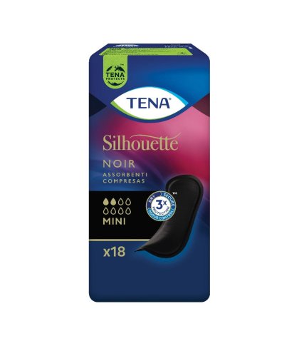 TENA SILHOUETTE NOIR MINI 18PZ