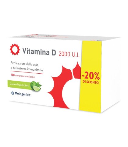 METAGENICS VITAMINA D 2000 UI 168 -20%