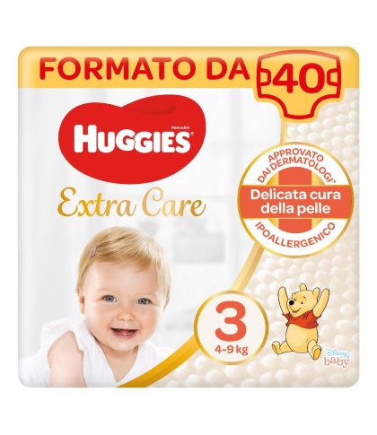 HUGGIES EXTRA CARE GR 3 40PZ