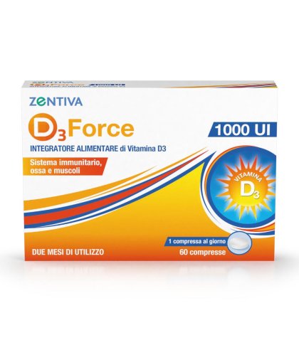 D3 FORCE ZENTIVA 1000UI 60CPR