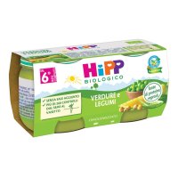 HIPP BIO OMOG VERD/LEGUMI2X80G