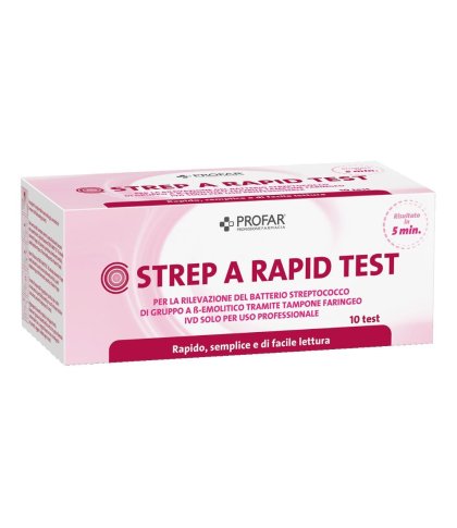 PROFAR TEST STREPTOCOCCO 10PZ