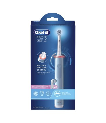 ORALB PRO 3 BLU SENS SPAZZ+2RE