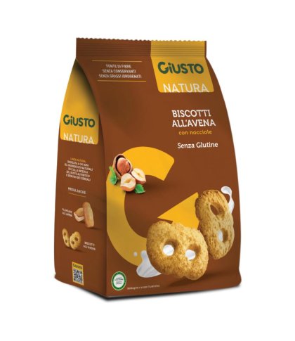 GIUSTO S/G BISCOTTI AVENA NOCC