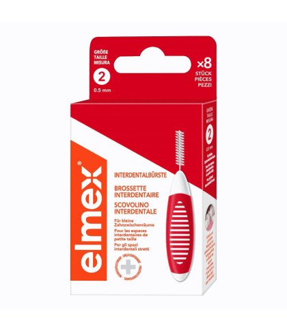 ELMEX INTERDENTAL BRUSH RED