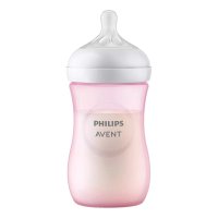 AVENT BIB NAT 3,0 ROSA 260ML