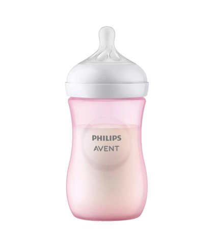 AVENT BIB NAT 3,0 ROSA 260ML