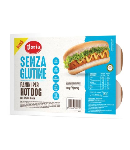 DORIA PANINI HOT DOG 2X75G