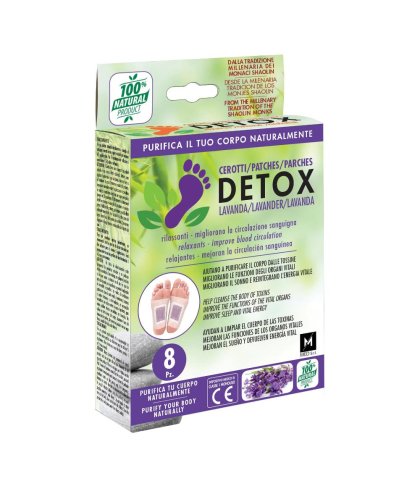 CEROTTI DETOX PIEDI LAVANDA 8P